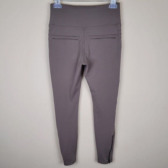 Athleta Delancey Moto Tight High Waist Ankle Coffee House Light Brown Size SP - Picture 5 of 16